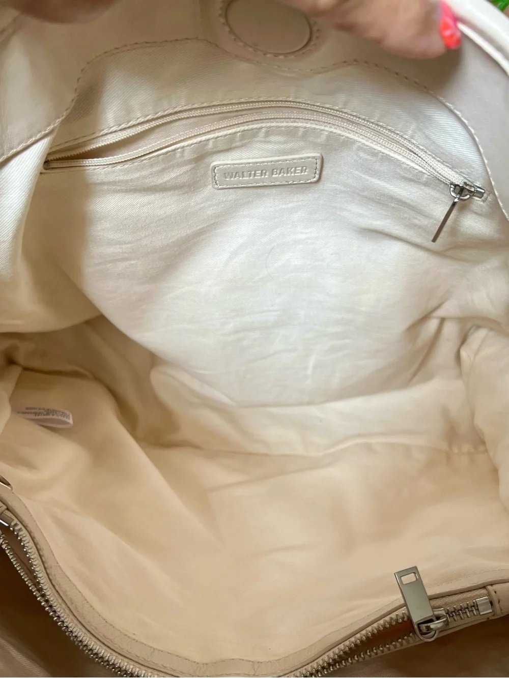 WALTER BAKER Hazel Large Woven Leather Tote